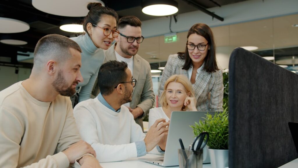 marketing team collaborating on a digital strategy and tool selection - digital-marketing optimization tools