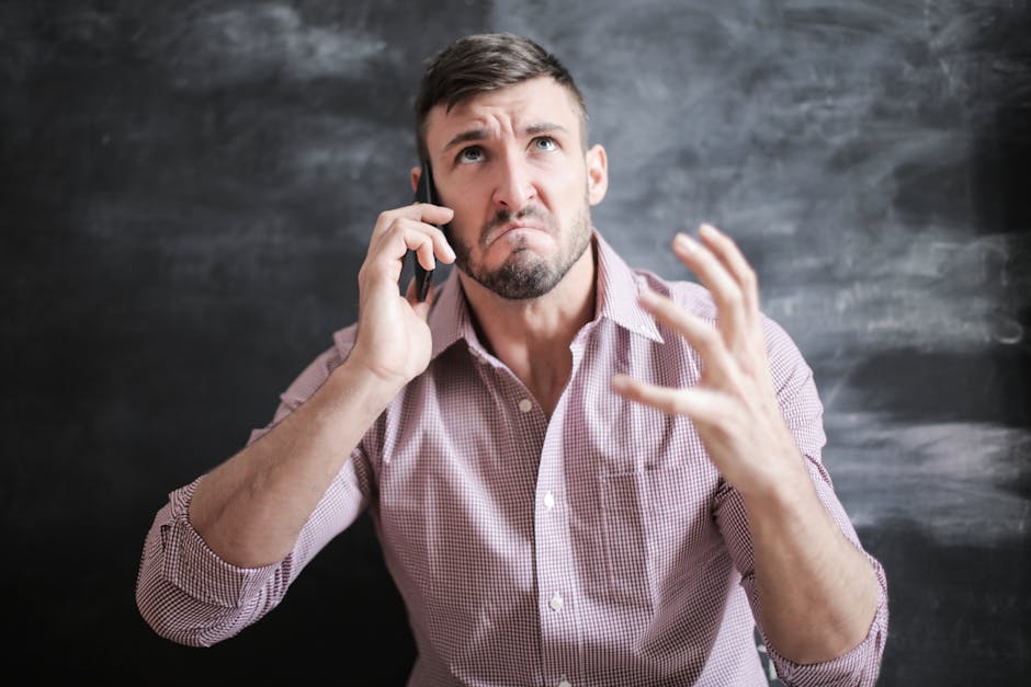 A frustrated shopper looking at a mobile screen and leaving a website - ecommerce checkout optimization tips
