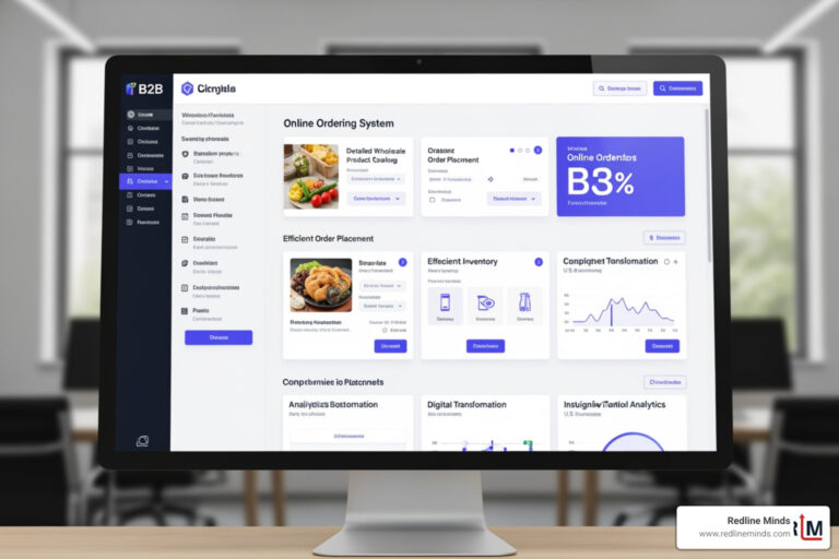 B2B online ordering system dashboard wholesale digital transformation - B2B online ordering system