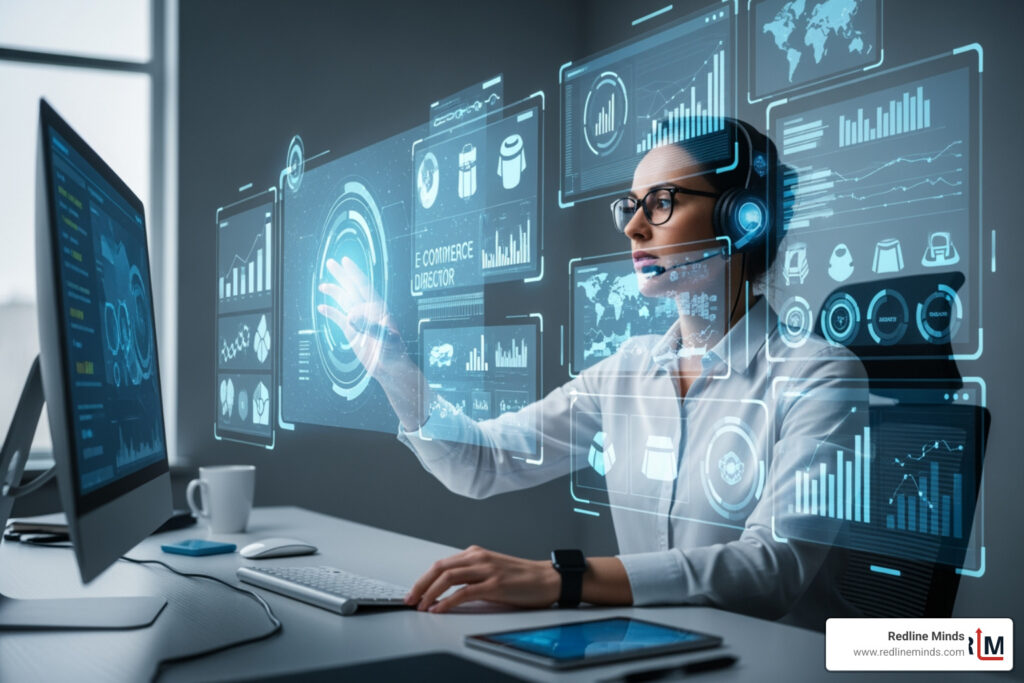 eCommerce growth metrics showing overhead savings with remote leadership - virtual ecommerce director