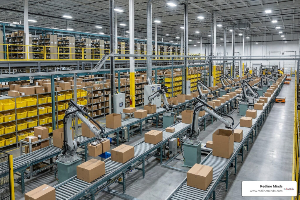 automated fulfillment center and warehouse robotics